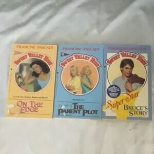 Vintage Sweet Valley High Three Book Lot Francine Pascal 80s Teens California YA